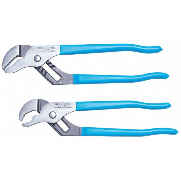 3 Piece Plastic Grip Tongue and Groove Plier Set Dipped Handle