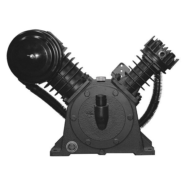 Air Compressor Pump, 4 hp, 5 hp, 2 Stage, 16 oz Oil Capacity, 2 Cylinder