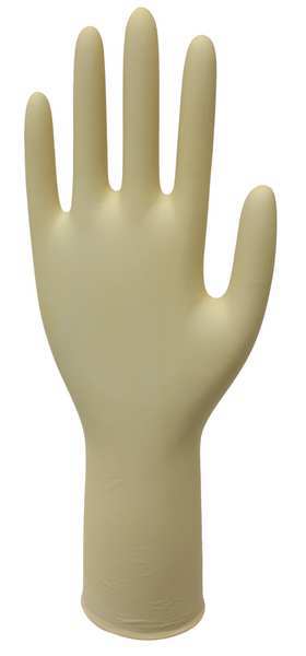 Cleanroom Gloves, Latex, L, PK1000