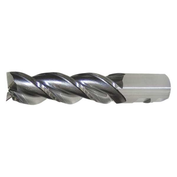 3-Flute PM+⢠HSS-E Square CC Single High-Helix End Mill Cleveland PM-539R Bright 5/8x5/8x2-1/2x4-5/8