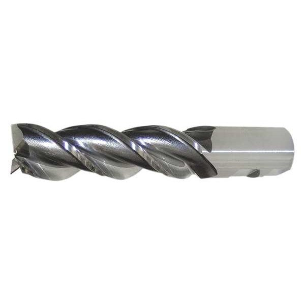 3-Flute PM+⢠HSS-E Square CC Single High-Helix End Mill Cleveland PM-539R Bright 3/4x3/4x1-5/8x3-7/8