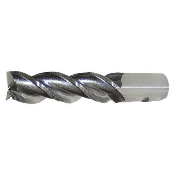 3-Flute PM+⢠HSS-E Square CC Single High-Helix End Mill Cleveland PM-539R Bright 1x1x3x5-1/2