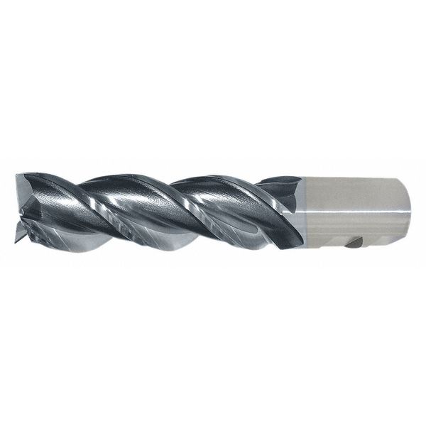 3-Flute PM+⢠HSS-E Square CC Single High-Helix End Mill Cleveland PM-539R-TC TiCN 1x1x3x5-1/2