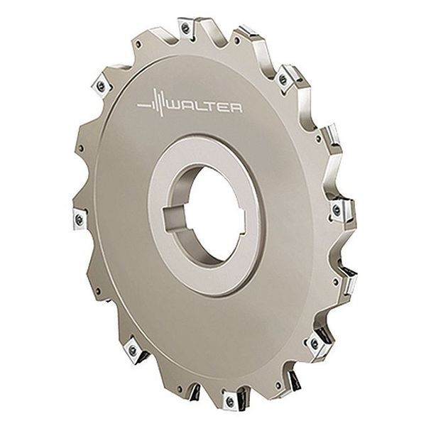 Indexable Slitting Cutter, 125.00mm Cutter Dia, 6 Inserts, 29.00mm Cut Depth, F4153 Series