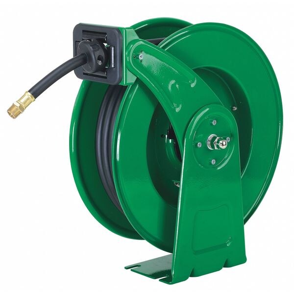 Spring Return Hose Reel, 1/2 in Hose Dia., 50 ft Length, 300 psi