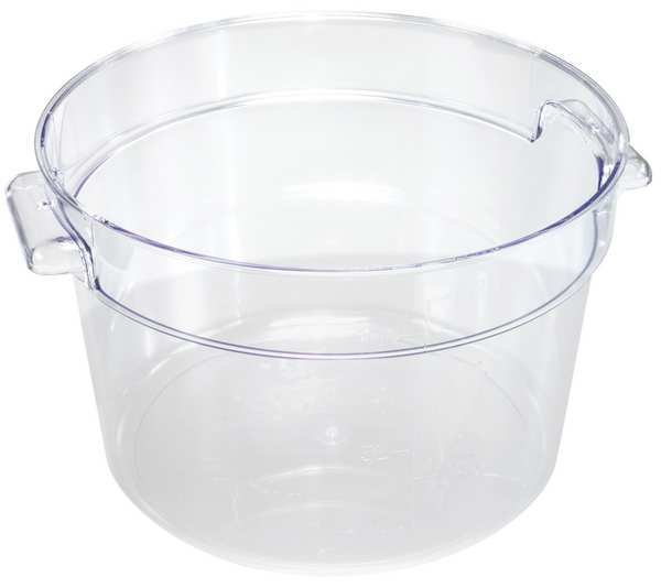 Round Storage Container, Clear, 4qt.