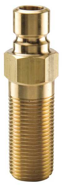 Hydraulic Quick Connect Hose Coupling, Brass Body, Sleeve Lock, 1/8