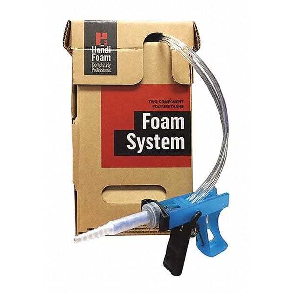 Insulation Spray Foam Sealant Kit, 4 lb, Two Cylinders, Cream, 2 Component