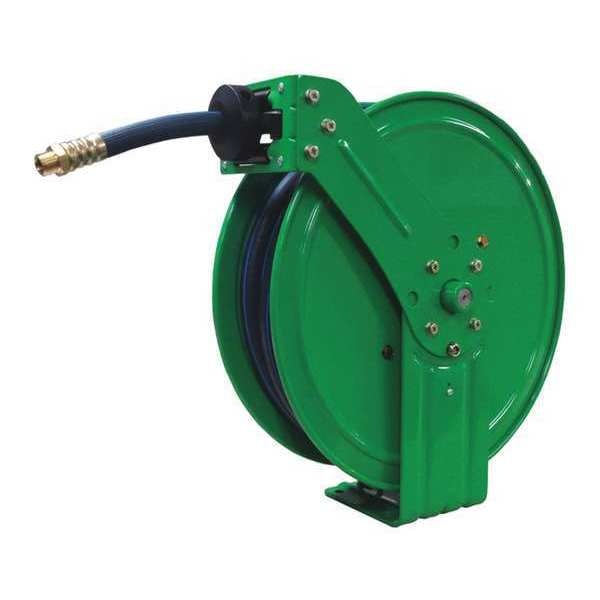Spring Return Hose Reel, 1/2 in Hose Dia., 50 ft Length, 300 psi