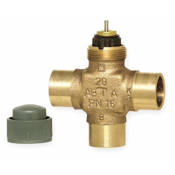 Three-Way Sweat Valve, 1/2 In, 1.9 Cv