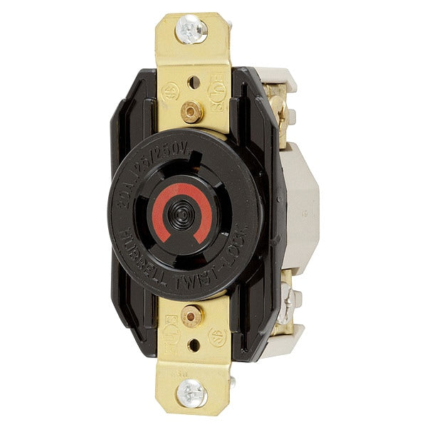 20A Twist-Lock Receptacle 3P 4W 125/250VAC L14-20R BK