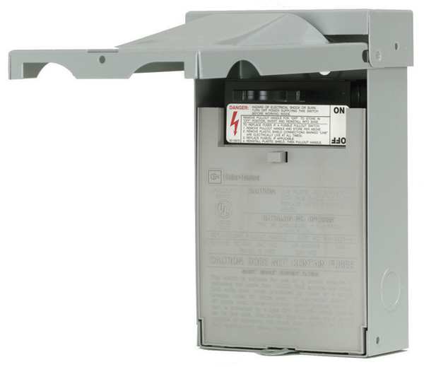 Fusible Air Conditioning Disconnect Switch, 30 A, 240V AC, 2 pole, NEMA 3R