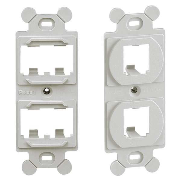 106 Module Frame, Mini Com, 4 Port, Off Wht