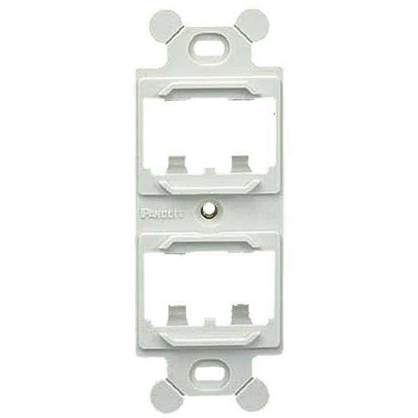 106 Module Frame, Mini Com, 4 Port, White