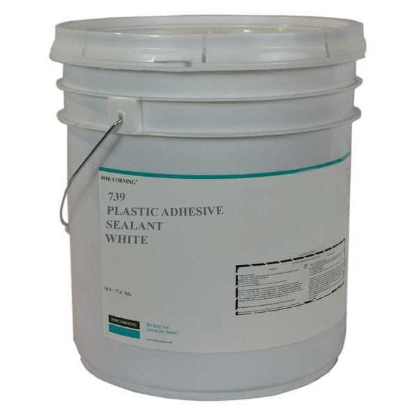 Sealant, 25.8 oz, Pail, White, Silicone Elastomer Base