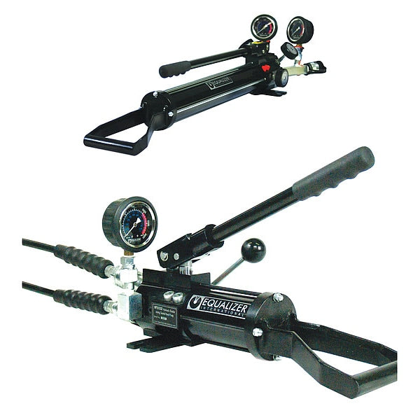 HP350DMIN, Two Speed, Twin Port, Hydraulic Sealed Hand Pump with Gauge, Adaptor, 18.3 in3 Usable Oil