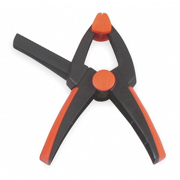 Spring Clamp, 4 In, 6 1/2 L, Plastic