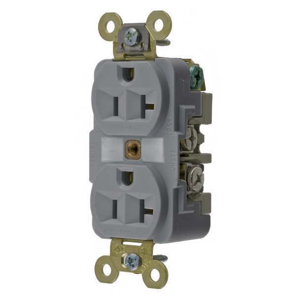 20A Duplex Receptacle 125VAC 5-20R GY
