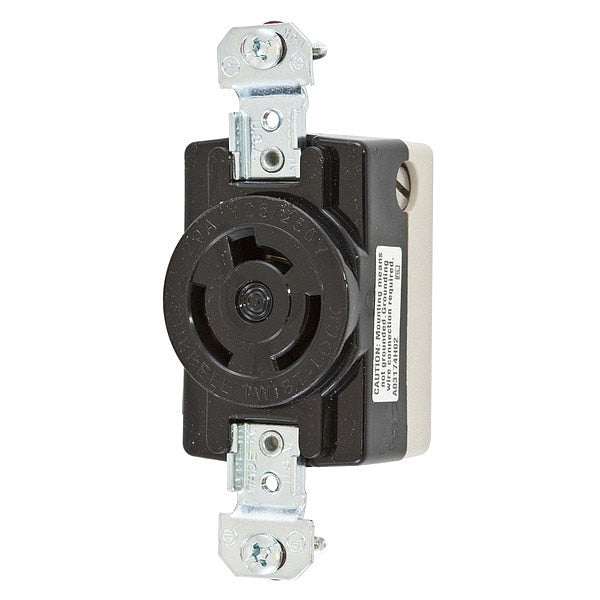 20A Twist-Lock Receptacle 3P 3W 125/250VAC BK