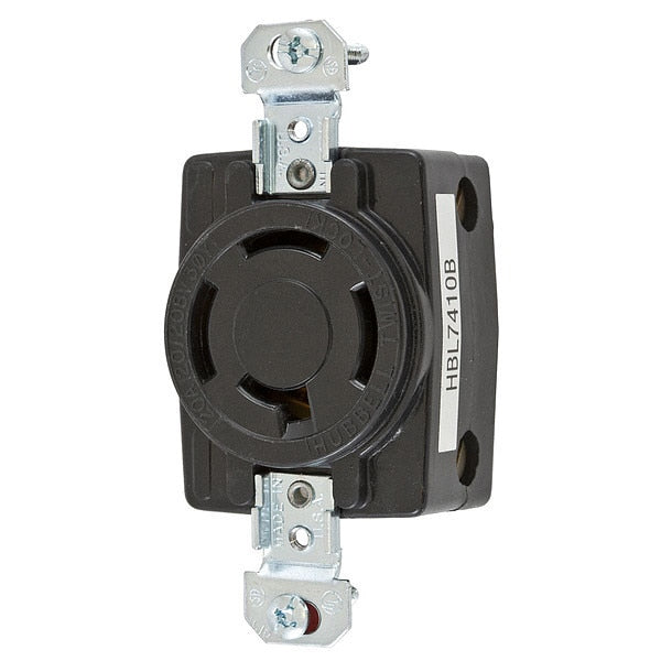 20A Twist-Lock Receptacle 4P 4W 120/208VAC BK