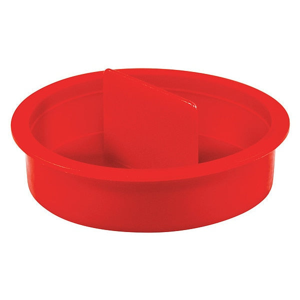 Center Pull-Tab Tapered Plug, Red, Low-Density Polyethylene 2500 PK