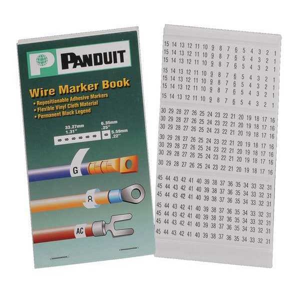 Wire Marker Book, Vinyl Cloth