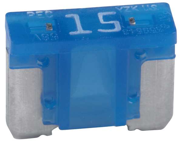 Automotive Fuse, Fast Acting, 15 A, ATM-LP Series, Not Rated, 32V DC, 11/32