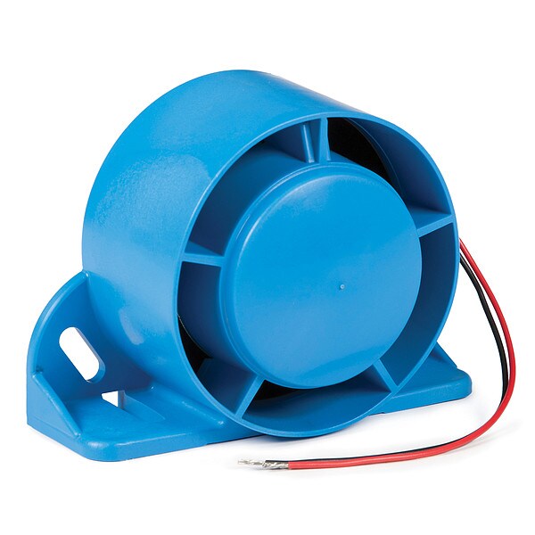 Back Up Alarm, 107dB/112dB, Blue, 4 In. H