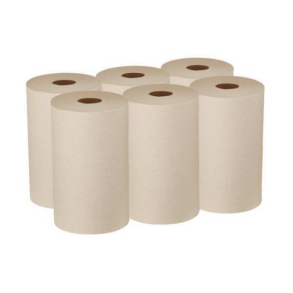 Pacific Blue Ultra Hardwound Paper Towels, 1, Continuous, 500 ft, Brown, 6 PK