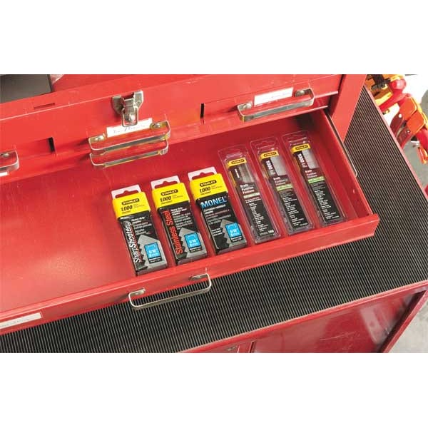 Light Duty Staples, 24 ga, Wide Crown, 1/4 in Leg L, Steel, 1000 PK