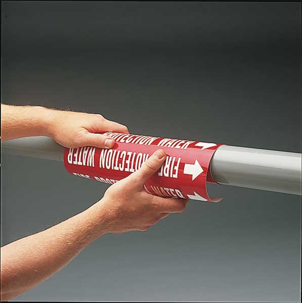 Pipe Marker, Hydraulic Line, Y, 8to9-7/8 In