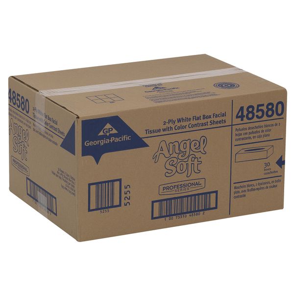 Angel Soft Professional Series 2 Ply Facial Tissue, 100 Sheets, PK 30