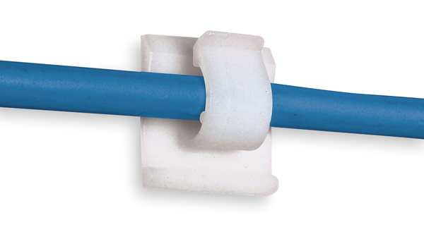Cable Clip, Side Entry, Natural, PK100