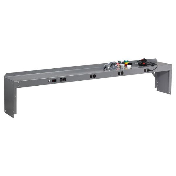 Electrical Shelf Riser, 96Wx15Dx18H, Gray