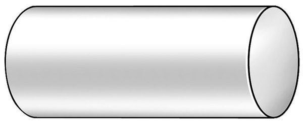 Off White Cast Nylon 6 Rod Stock 1 ft. L, 3-1/2