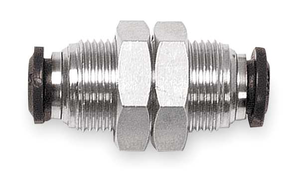 Bulkhead Union, 4mm Tube Sz, Brass, PK5