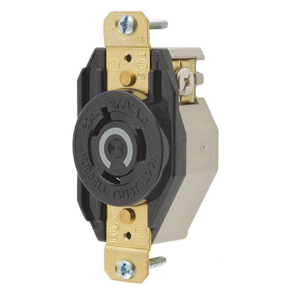 20A Twist-Lock Receptacle 2P 3W 277VAC L7-20R BK