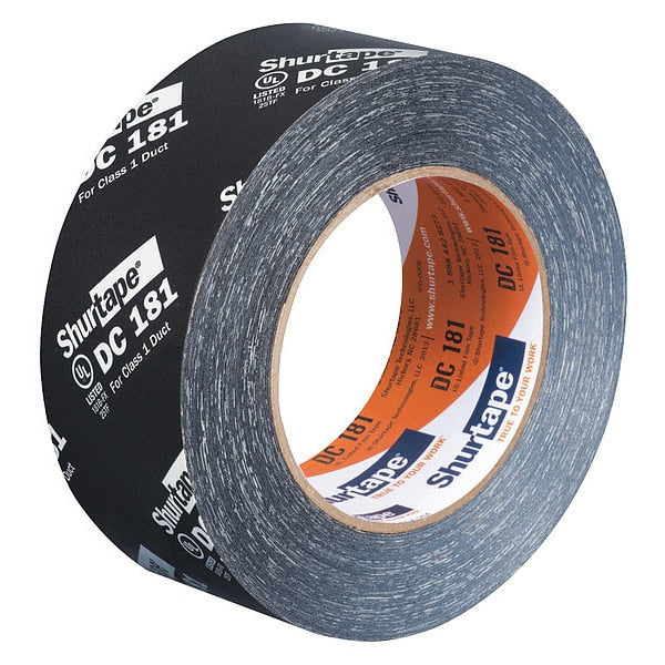 HVAC Tape, 48 x 110m, 3 mil, Black Printed