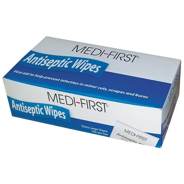 Antiseptic Wipes, 16-7/8 In., PK100