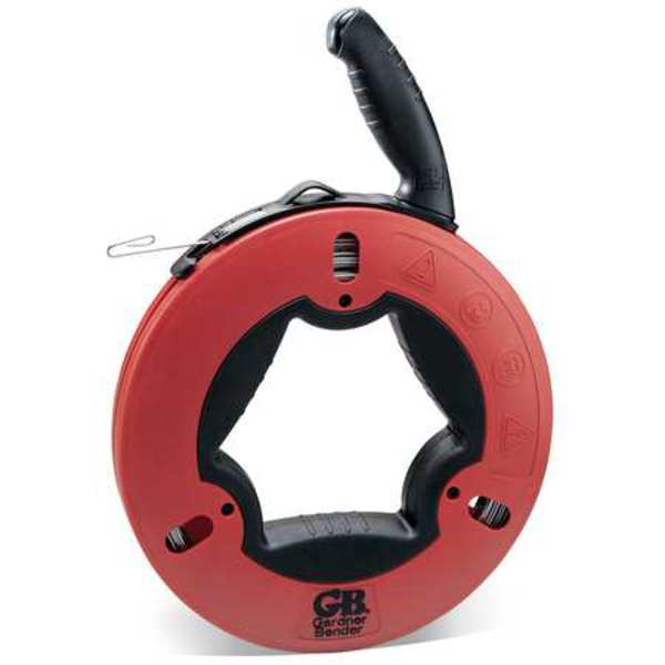 Fish Tape, 1/8 In x 125 ft, Carbon Steel