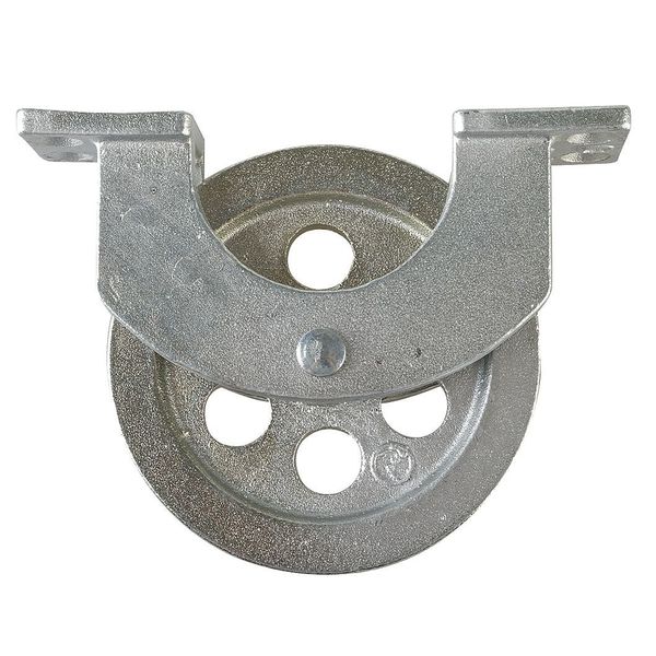 Pulley Block, Wire Rope, 3/8 in Max Cable Size, Electro-Galvanized