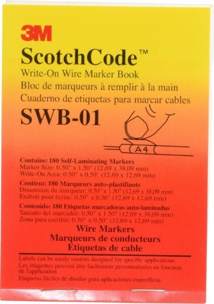 180 Label, 1/2 Inch Long X 1-1/2 Inch Wi