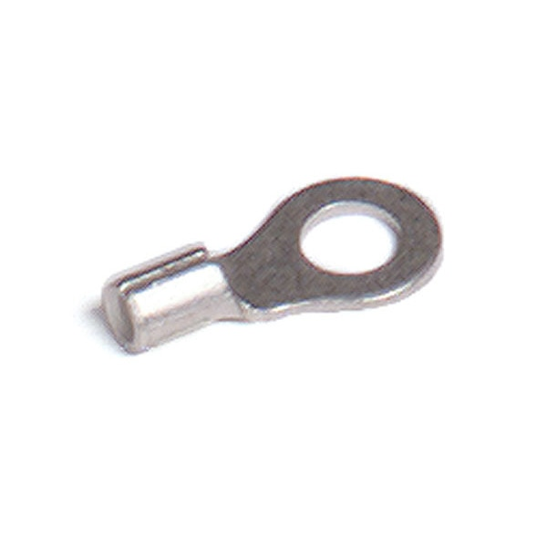 22-18 AWG Non-Insulated Ring Terminal #6 Stud PK