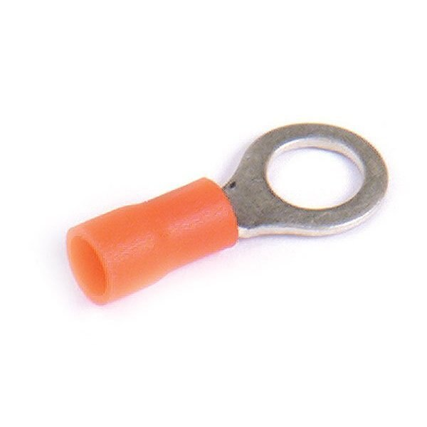 22-16 AWG Vinyl Ring Terminal #4, #6 Stud PK