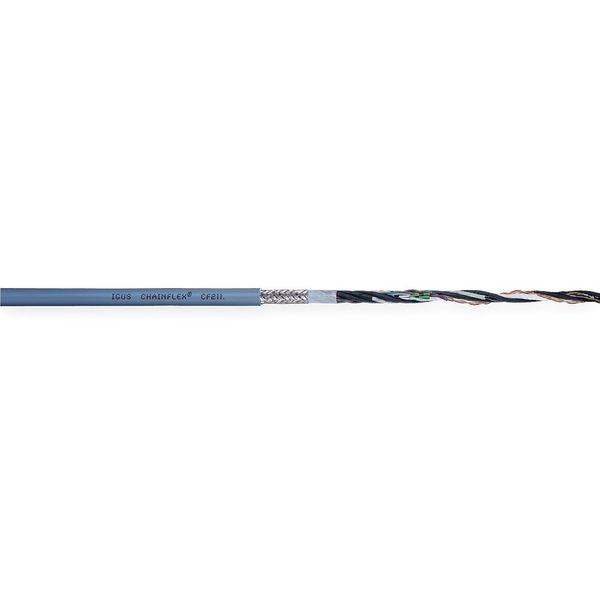 Shielded Continuous Flex Data Cable 4 pr Conductor GY