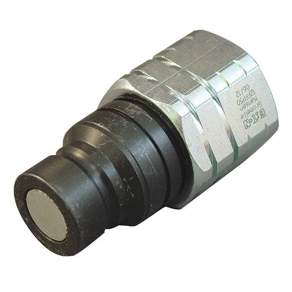 Hydraulic Quick Connect Hose Coupling, Steel Body, Sleeve Lock, 9/16