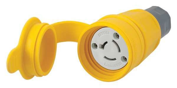20A Watertight Locking Connector 3P 3W 125/250VAC