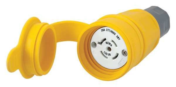 20A Watertight Locking Connector 4P 5W 277/480VAC L22-20R