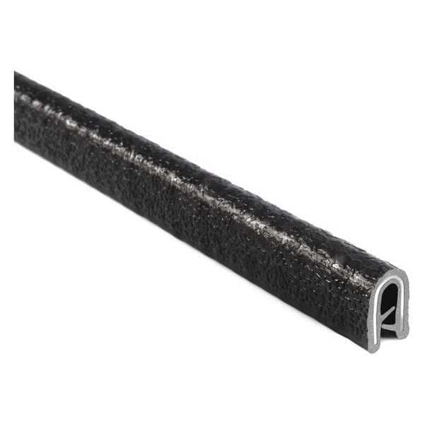Fit Trim Edge, PVC, Metal, 25 ft Length, 0.45 in Overall Width