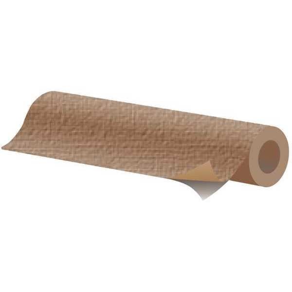 Fiberglass Fabric, 72 ft L, 40 in W, 0.014 in Thick, Silicone Adhesive Backing, Tan